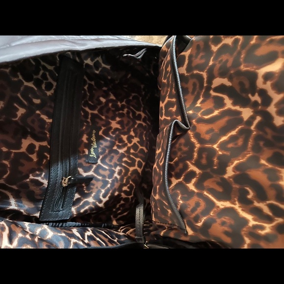 Victoria Secret Backpack gently used leopard inter - Picture 5 of 6